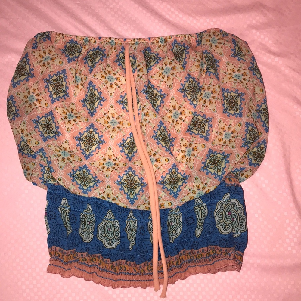 Summer strapless top